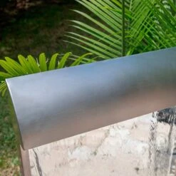 Breckenridge 42" High Steel Mirror LED Outdoor Wall Fountain -Golden Lighting Shop breckenridge 42 inch high steel mirror led outdoor wall fountain 78e57views3