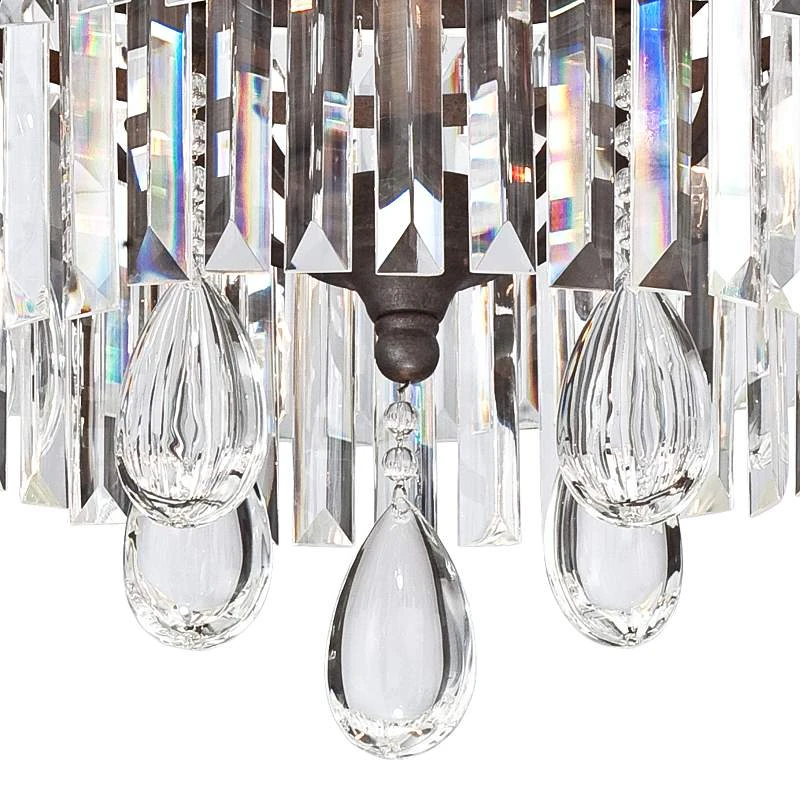 Bruini 20" Wide 4-Light Bronze And Crystal Chandelier 7 Bruini 20" Wide 4-Light Bronze And Crystal Chandelier - Image 5