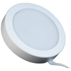 Brun 4 1/2" Wide White CCT Wi-Fi LED Plug-In Puck Light