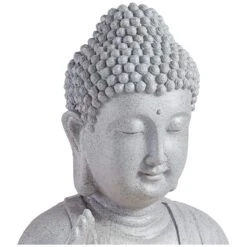 Buddha 18 1/2" High Gray Faux Stone Bubbler Fountain With LED Light -Golden Lighting Shop buddha 18 and one half inch high gray faux stone bubbler fountain with led light 40t89views1