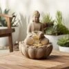Calm Buddha 14" High Fountain With LED Light -Golden Lighting Shop calm buddha 14 inch high fountain with led light 79r19cropped