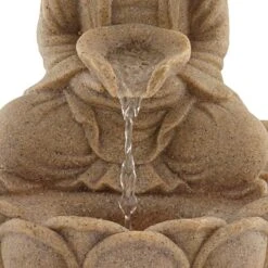 Calm Buddha 14" High Fountain With LED Light -Golden Lighting Shop calm buddha 14 inch high fountain with led light 79r19views2