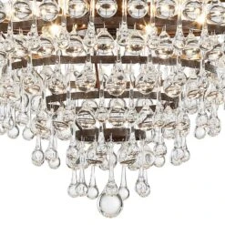 Calypso 20" Wide Crystal Vibrant Bronze Chandelier -Golden Lighting Shop calypso 20 inch wide crystal vibrant bronze chandelier 2c241views1