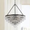 Calypso 24" Wide Vibrant Bronze And Crystal Chandelier -Golden Lighting Shop calypso 24 inch wide vibrant bronze and crystal chandelier 6f644cropped
