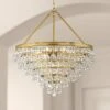 Calypso 24"W Vibrant Gold And Crystal Teardrop Chandelier -Golden Lighting Shop calypso 24 inchw vibrant gold and crystal teardrop chandelier 61h97cropped