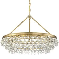 Calypso 30"W Vibrant Gold And Crystal Teardrop Chandelier 9 Calypso 30"W Vibrant Gold And Crystal Teardrop Chandelier -Golden Lighting Shop calypso 30 inchw vibrant gold and crystal teardrop chandelier 62e48