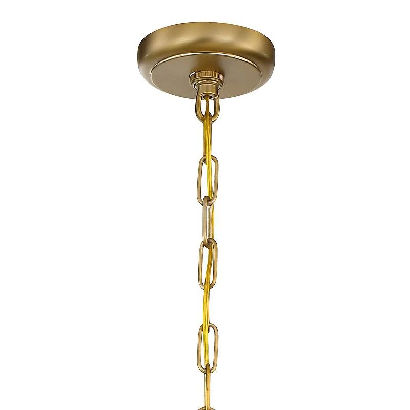 Calypso 30"W Vibrant Gold And Crystal Teardrop Chandelier 7 Calypso 30"W Vibrant Gold And Crystal Teardrop Chandelier - Image 5