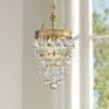 Calypso 7 1/2" Wide Vibrant Gold And Crystal Mini Chandelier 1 Calypso 7 1/2" Wide Vibrant Gold And Crystal Mini Chandelier -Golden Lighting Shop calypso 7 and one half inch wide vibrant gold and crystal mini chandelier 71x53cropped