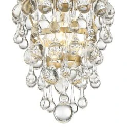 Calypso 7 1/2" Wide Vibrant Gold And Crystal Mini Chandelier 10 Calypso 7 1/2" Wide Vibrant Gold And Crystal Mini Chandelier -Golden Lighting Shop calypso 7 and one half inch wide vibrant gold and crystal mini chandelier 71x53views1