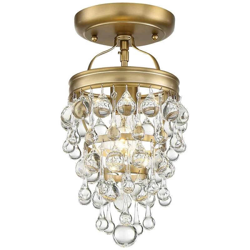 Calypso 7 1/2" Wide Vibrant Gold And Crystal Mini Chandelier 7 Calypso 7 1/2" Wide Vibrant Gold And Crystal Mini Chandelier - Image 5
