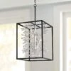 Carrine 15 1/4" Wide Black And Silver 4-Light Pendant Light -Golden Lighting Shop carrine 15 and one quarter inch wide black and silver 4 light pendant light 249d0cropped