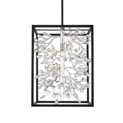 Carrine 15 1/4" Wide Black And Silver 4-Light Pendant Light -Golden Lighting Shop carrine 15 and one quarter inch wide black and silver 4 light pendant light 249d0views1