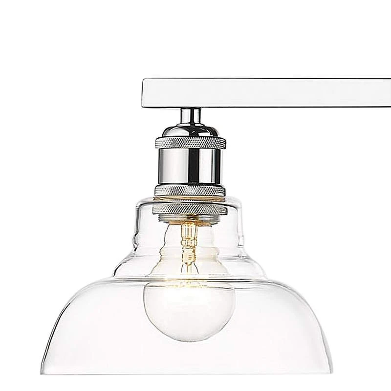 Golden Lighting Carver 35 1/2" Wide Chrome Linear Pendant Light 5 Golden Lighting Carver 35 1/2" Wide Chrome Linear Pendant Light - Image 3