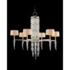 Cascading Crystal Waterfall 43 1/2"W Silver 6-Lt Chandelier 1 Cascading Crystal Waterfall 43 1/2"W Silver 6-Lt Chandelier -Golden Lighting Shop cascading crystal waterfall 43 and one half inchw silver 6 lt chandelier 87t79