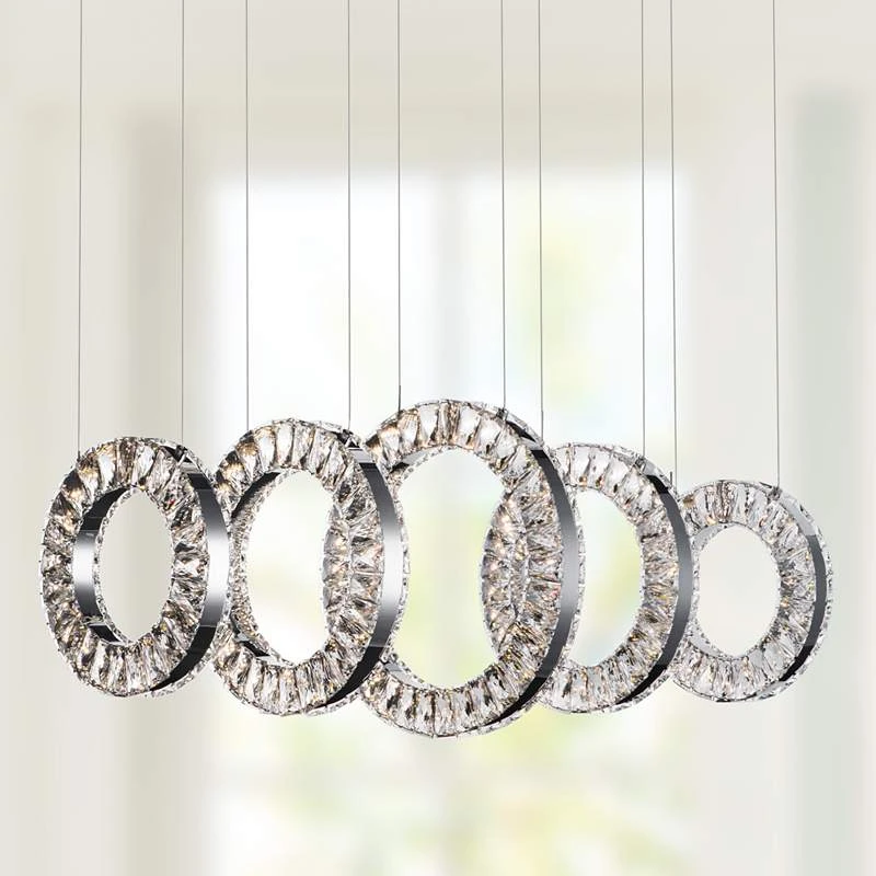 Charm 37 1/4" Wide Chrome LED Kitchen Island Light Pendant 3 Charm 37 1/4" Wide Chrome LED Kitchen Island Light Pendant
