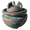 Cherub 17 1/2"H Bronze Patina LED Bubbler Outdoor Fountain -Golden Lighting Shop cherub 17 and one half inchh bronze patina led bubbler outdoor fountain 65f37