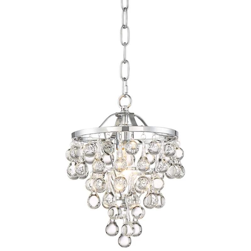 Conley 9 3/4" Wide Chrome And Clear Glass Mini Pendant 4 Conley 9 3/4" Wide Chrome And Clear Glass Mini Pendant - Image 2