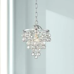 Conley 9 3/4" Wide Chrome And Clear Glass Mini Pendant