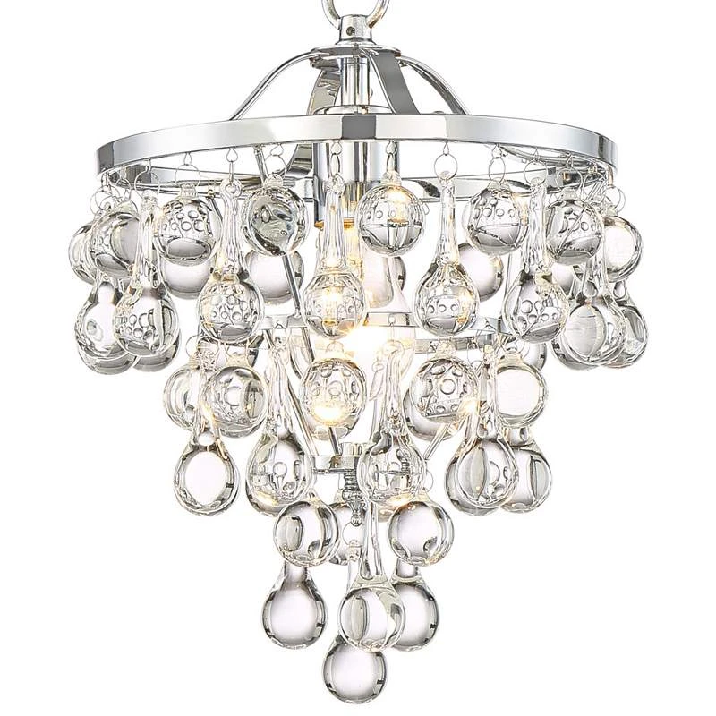 Conley 9 3/4" Wide Chrome And Clear Glass Mini Pendant 5 Conley 9 3/4" Wide Chrome And Clear Glass Mini Pendant - Image 3