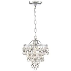 Conley 9 3/4" Wide Chrome And Clear Glass Mini Pendant 12 Conley 9 3/4" Wide Chrome And Clear Glass Mini Pendant -Golden Lighting Shop conley 9 and three quarter inch wide chrome and clear glass mini pendant 13w84views2