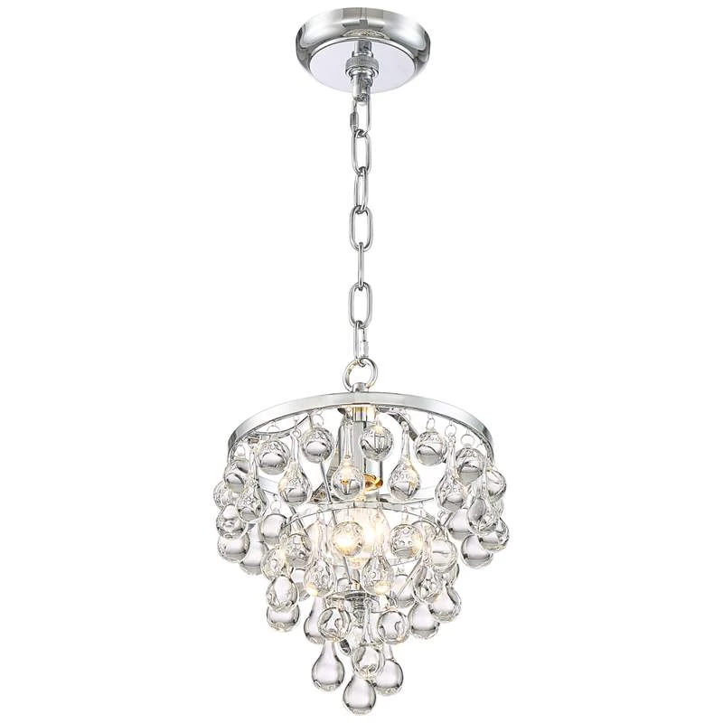 Conley 9 3/4" Wide Chrome And Clear Glass Mini Pendant 7 Conley 9 3/4" Wide Chrome And Clear Glass Mini Pendant - Image 5
