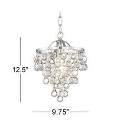 Conley 9 3/4" Wide Chrome And Clear Glass Mini Pendant 15 Conley 9 3/4" Wide Chrome And Clear Glass Mini Pendant -Golden Lighting Shop conley 9 and three quarter inch wide chrome and clear glass mini pendant 13w84views5