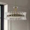 Coquette 29 3/4" Wide Antique Brass And Crystal Chandelier -Golden Lighting Shop coquette 29 and three quarter inch wide antique brass and crystal chandelier 507f0cropped