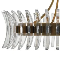 Coquette 29 3/4" Wide Antique Brass And Crystal Chandelier -Golden Lighting Shop coquette 29 and three quarter inch wide antique brass and crystal chandelier 507f0views1