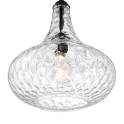 Cora 11" Wide Matte Black Hammered Glass Mini Pendant -Golden Lighting Shop cora 11 inch wide matte black hammered glass mini pendant 080d0views1