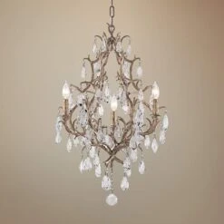Corbett Amadeus 20" Wide Vienna Bronze 3-Light Chandelier
