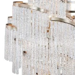 Corbett Mont Blanc 44 1/2" Wide Silver Leaf Pendant Light -Golden Lighting Shop corbett mont blanc 44 and one half inch wide silver leaf pendant light 99g33views1