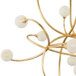 Corbett Signature 56" Wide Gold Leaf 16-Light LED Pendant Light -Golden Lighting Shop corbett signature 56 inch wide gold leaf 16 light led pendant light 99g93views1