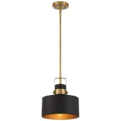 Courtney 10" Wide Soft Gold Matte Black Mini Pendant Light 13 Courtney 10" Wide Soft Gold Matte Black Mini Pendant Light -Golden Lighting Shop courtney 10 inch wide soft gold matte black mini pendant light 956j1views3