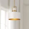 Courtney 10" Wide Soft Gold Matte White Mini Pendant Light -Golden Lighting Shop courtney 10 inch wide soft gold matte white mini pendant light 342m1cropped