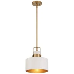 Courtney 10" Wide Soft Gold Matte White Mini Pendant Light -Golden Lighting Shop courtney 10 inch wide soft gold matte white mini pendant light 342m1views4