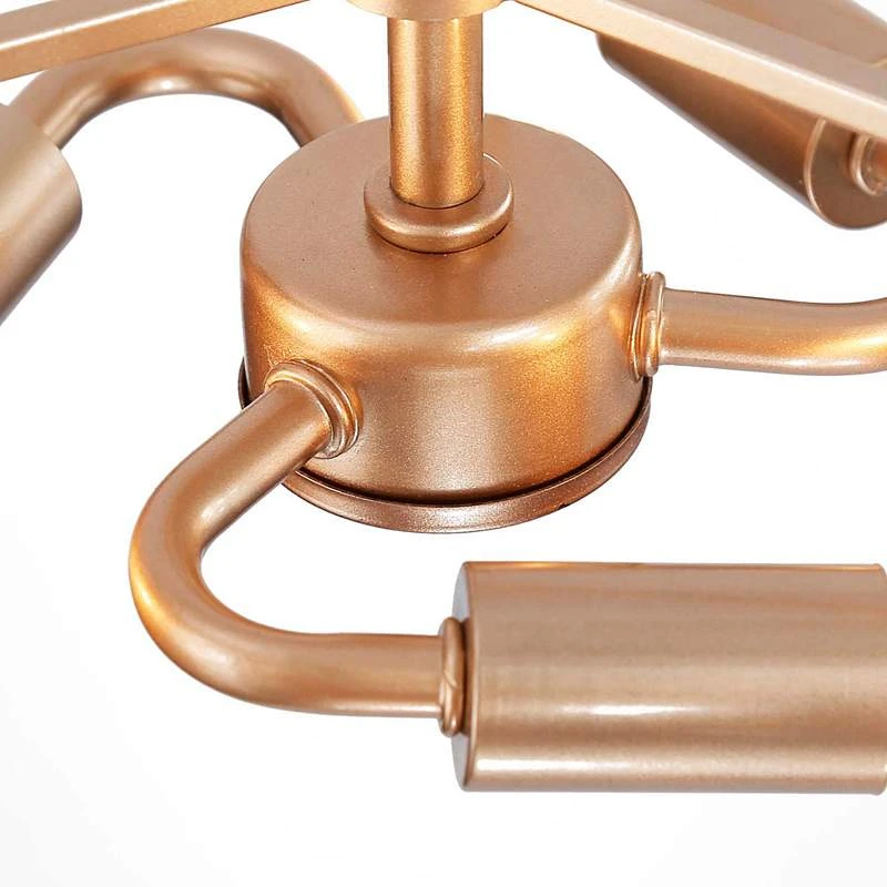 Crays 15" Wide Gold Crystal 3-Light Chandelier 7 Crays 15" Wide Gold Crystal 3-Light Chandelier - Image 5