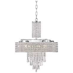 Crystal Cascade 19 1/2" Wide Crystal Pendant Chandelier -Golden Lighting Shop crystal cascade 19 and one half inch wide crystal pendant chandelier 6d911views1