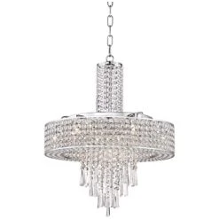 Crystal Cascade 19 1/2" Wide Crystal Pendant Chandelier -Golden Lighting Shop crystal cascade 19 and one half inch wide crystal pendant chandelier 6d911views2