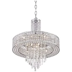Crystal Cascade 19 1/2" Wide Crystal Pendant Chandelier -Golden Lighting Shop crystal cascade 19 and one half inch wide crystal pendant chandelier 6d911views3
