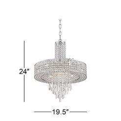 Crystal Cascade 19 1/2" Wide Crystal Pendant Chandelier -Golden Lighting Shop crystal cascade 19 and one half inch wide crystal pendant chandelier 6d911views4