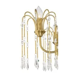 Crystal Rain 30" Wide Soft Gold Crystal 6-Light Chandelier -Golden Lighting Shop crystal rain 30 inch wide soft gold crystal 6 light chandelier 678a1views2