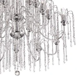 Crystal Rain 37" Wide 18-Light Crystal Chandelier -Golden Lighting Shop crystal rain 37 inch wide 18 light crystal chandelier 6v862views1
