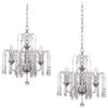 Crystal Rain Chrome 2-Light Swag Chandelier 1 Crystal Rain Chrome 2-Light Swag Chandelier -Golden Lighting Shop crystal rain chrome 2 light swag chandelier 30m91