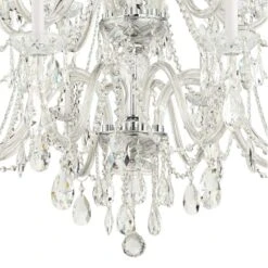 Crystorama 37" Wide Chrome 16-Light Traditional Crystal Chandelier -Golden Lighting Shop crystorama 37 inch wide chrome 16 light traditional crystal chandelier 80n32views3