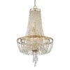 Crystorama Arcadia 18" Wide Antique Gold Crystal Chandelier -Golden Lighting Shop crystorama arcadia 18 inch wide antique gold crystal chandelier 83f79