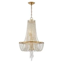 Crystorama Arcadia 18" Wide Antique Gold Crystal Chandelier 8 Crystorama Arcadia 18" Wide Antique Gold Crystal Chandelier -Golden Lighting Shop crystorama arcadia 18 inch wide antique gold crystal chandelier 83f79views2