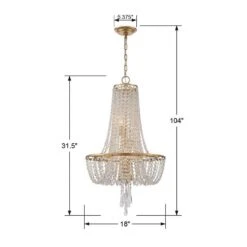 Crystorama Arcadia 18" Wide Antique Gold Crystal Chandelier 9 Crystorama Arcadia 18" Wide Antique Gold Crystal Chandelier -Golden Lighting Shop crystorama arcadia 18 inch wide antique gold crystal chandelier 83f79views3