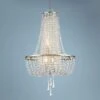 Crystorama Arcadia 18"W Antique Silver Crystal Chandelier -Golden Lighting Shop crystorama arcadia 18 inchw antique silver crystal chandelier 74v01cropped