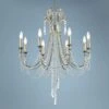 Crystorama Arcadia 27"W Antique Silver Crystal Chandelier -Golden Lighting Shop crystorama arcadia 27 inchw antique silver crystal chandelier 74v02cropped