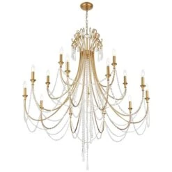 Crystorama Arcadia 46 1/4"W Antique Gold 15-Light Chandelier 7 Crystorama Arcadia 46 1/4"W Antique Gold 15-Light Chandelier -Golden Lighting Shop crystorama arcadia 46 and one quarter inchw antique gold 15 light chandelier 99x14